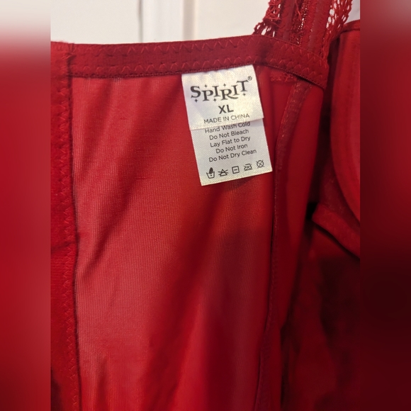 NWOT red bustier from spirit Halloween - Picture 2 of 7